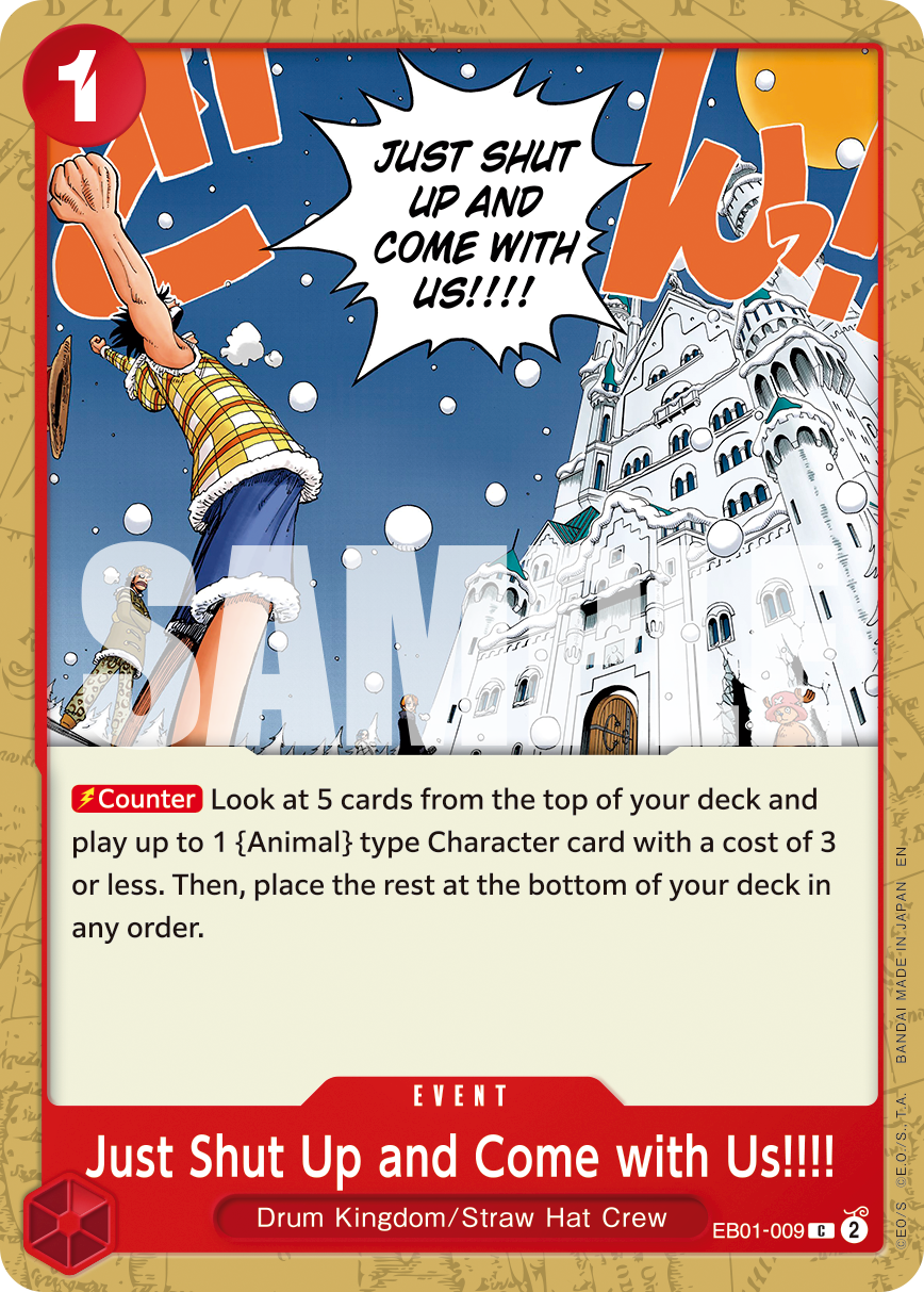 Just Shut Up and Come with Us!!!! - EB01-009 - ONE PIECE CARD THE BEST vol.2
