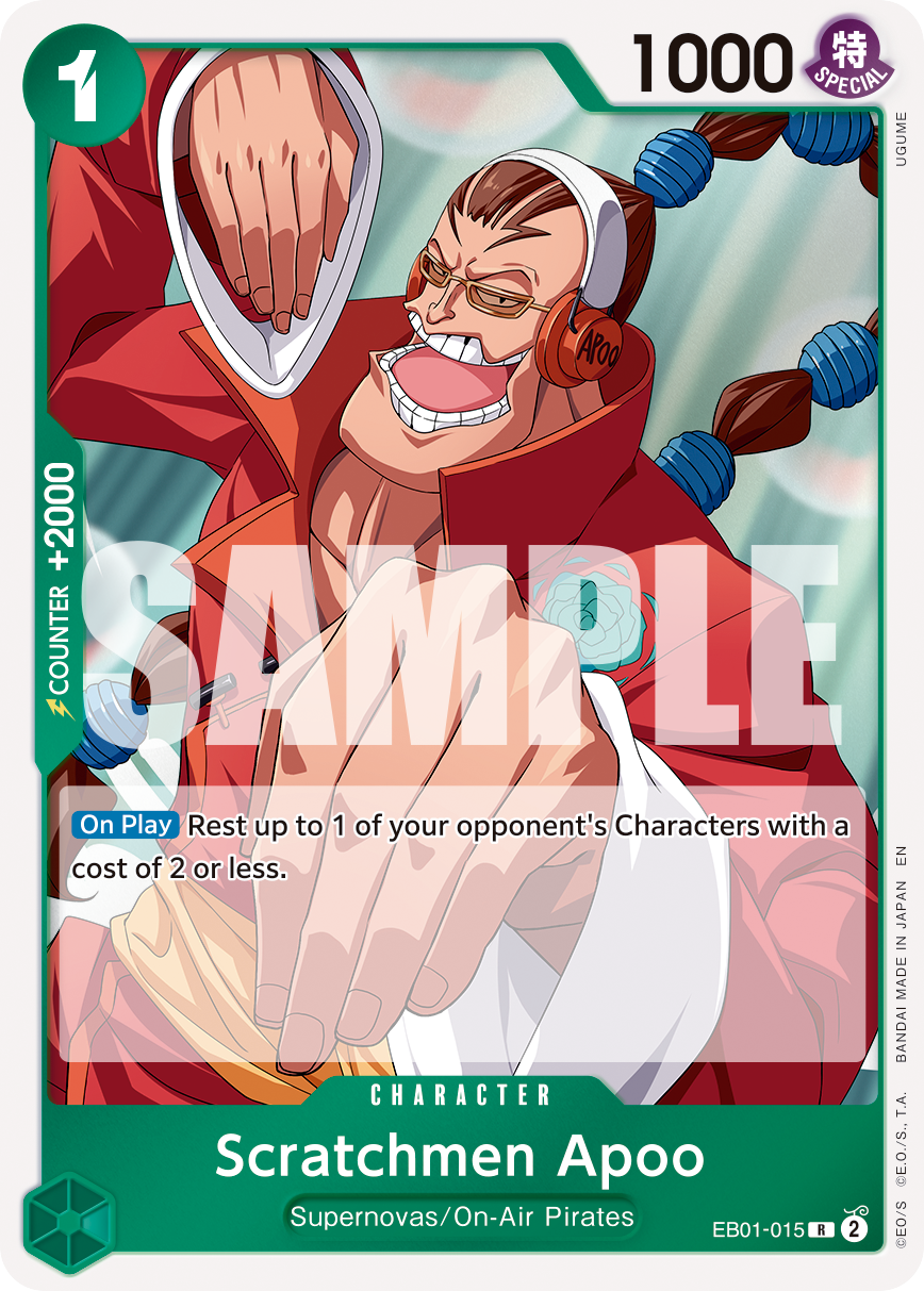 Scratchmen Apoo - EB01-015 - ONE PIECE CARD THE BEST vol.2