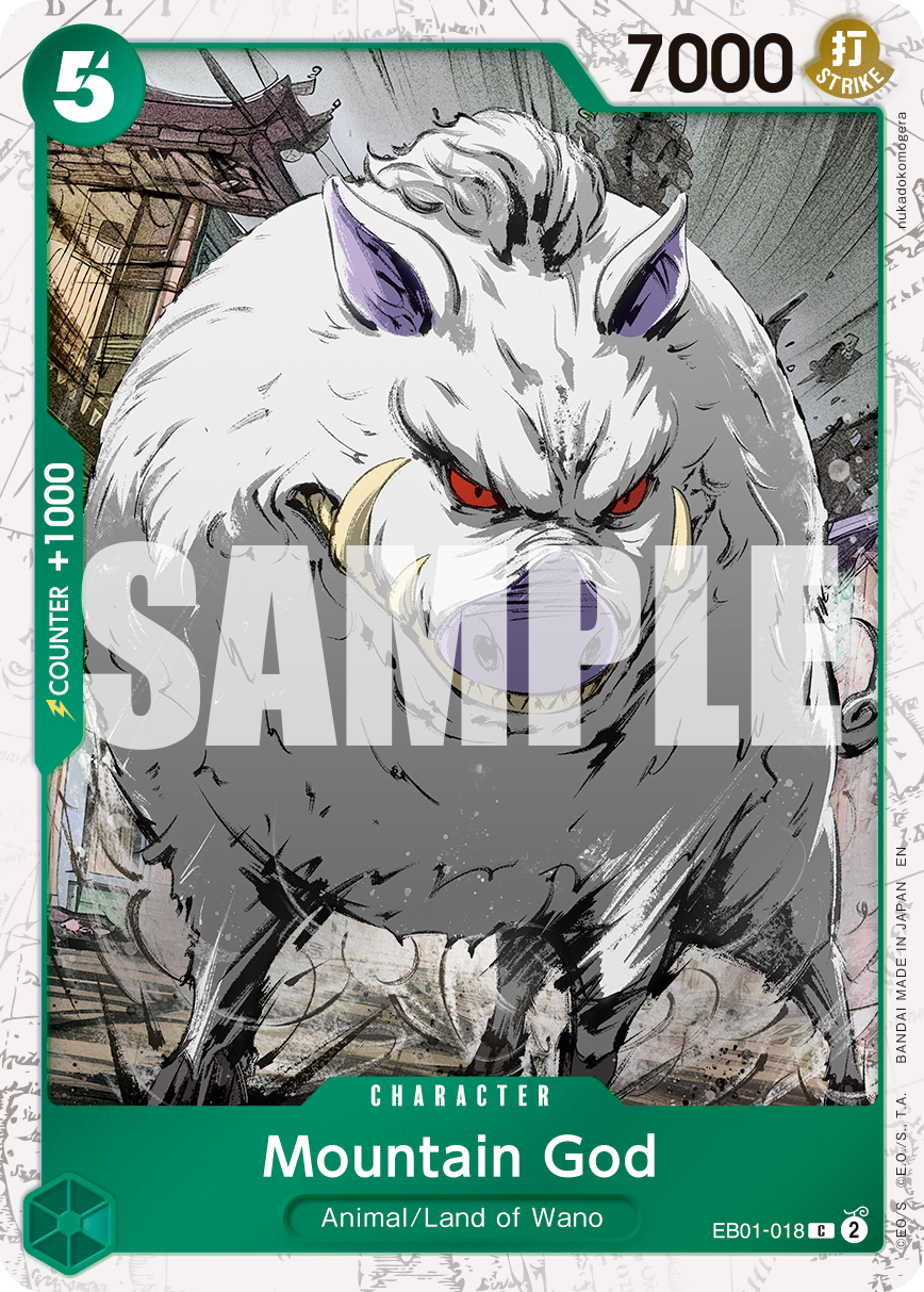 Mountain God (Pirate Foil) - EB01-018 - ONE PIECE CARD THE BEST vol.2
