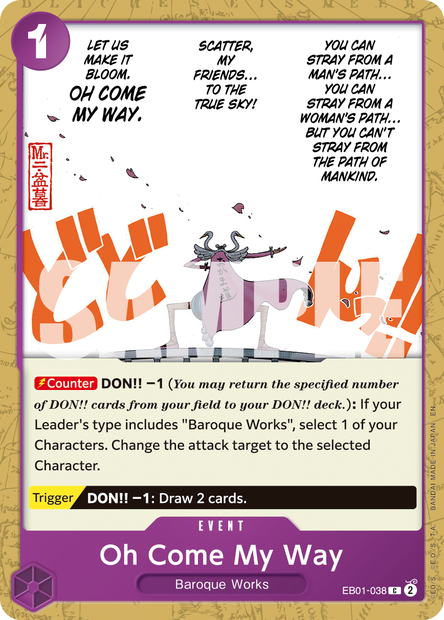Oh Come My Way - EB01-038 - ONE PIECE CARD THE BEST vol.2