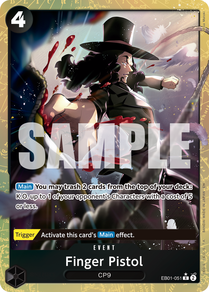 Finger Pistol (Alternate Art) - EB01-051 - ONE PIECE CARD THE BEST vol.2