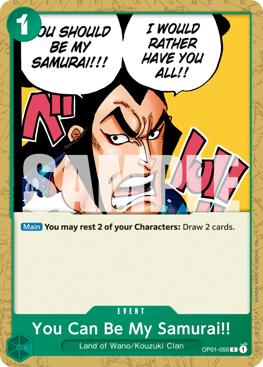 You Can Be My Samurai!! - OP01-055 - ONE PIECE CARD THE BEST vol.2