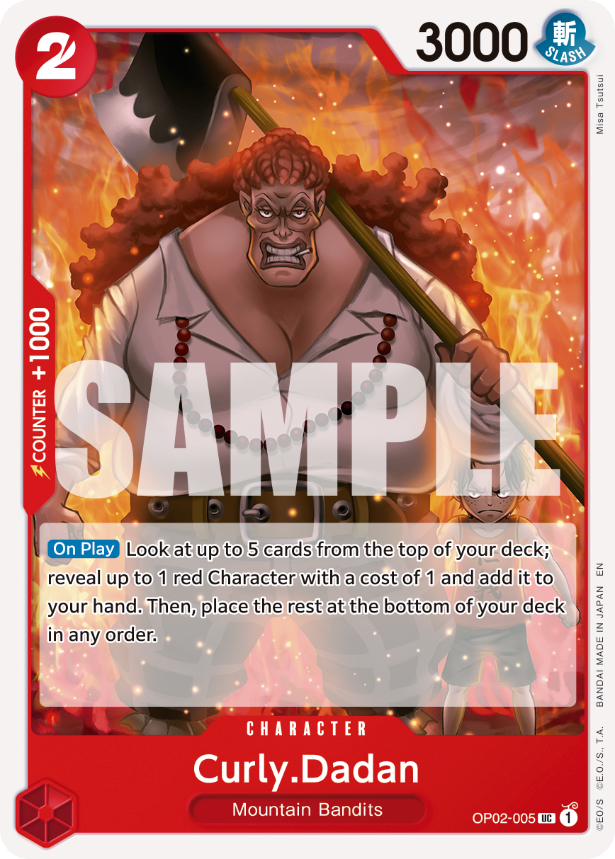 Curly.Dadan - OP02-005 - ONE PIECE CARD THE BEST vol.2