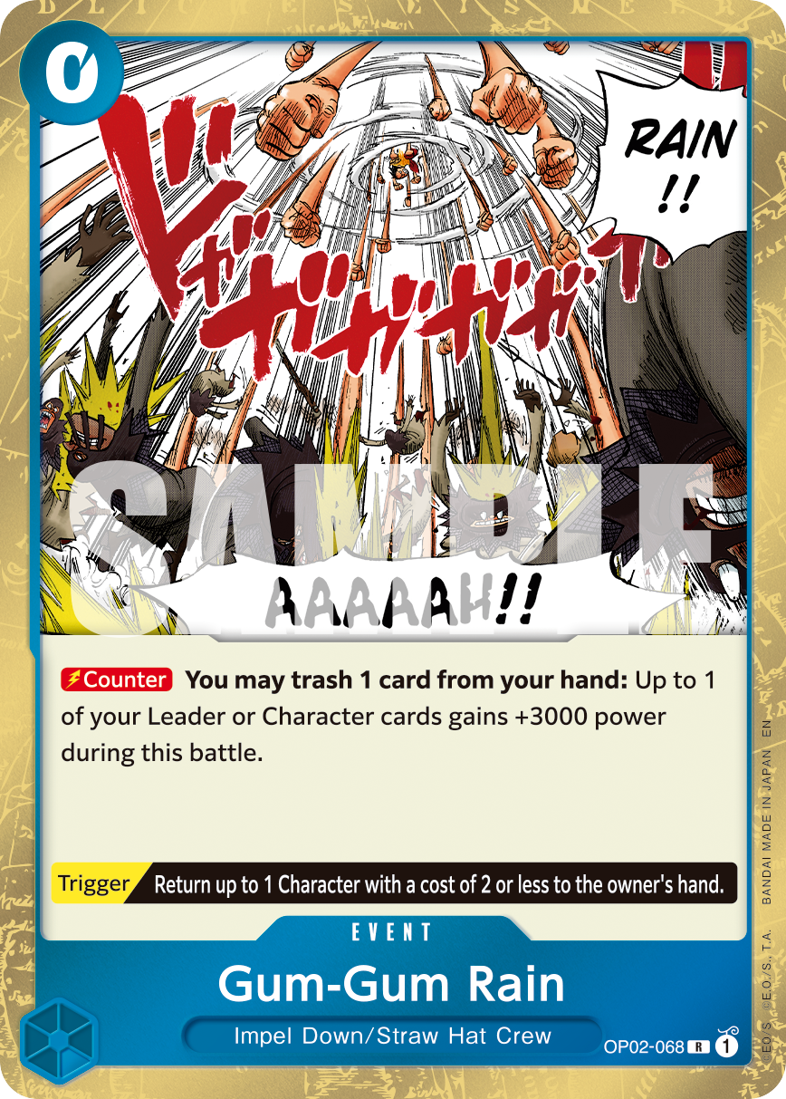 Gum-Gum Rain - OP02-068 - ONE PIECE CARD THE BEST vol.2