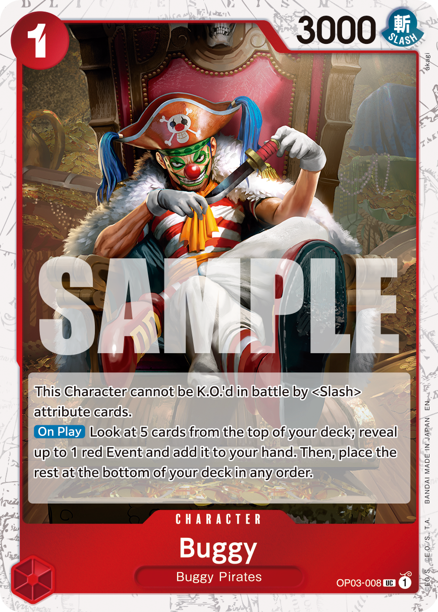 Buggy (Pirate Foil) - OP03-008 - ONE PIECE CARD THE BEST vol.2