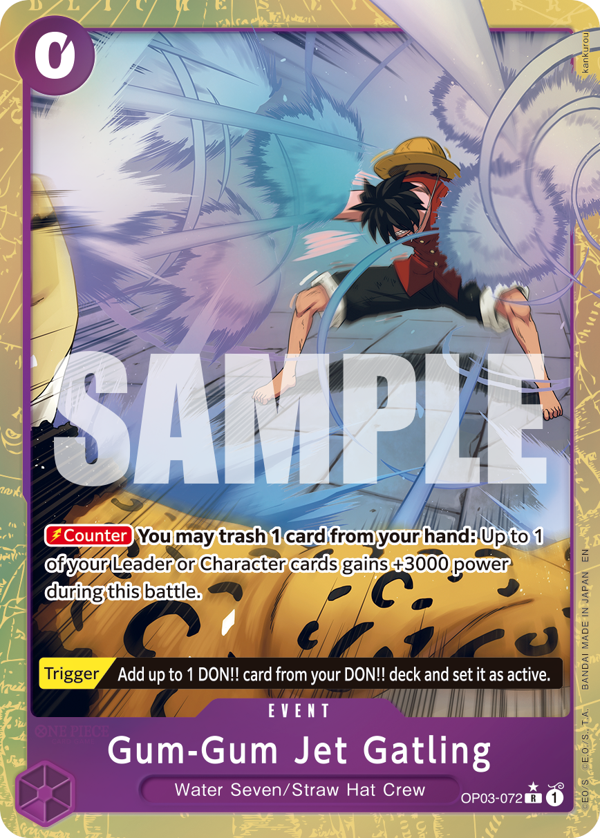 Gum-Gum Jet Gatling (Alternate Art) - OP03-072 - ONE PIECE CARD THE BEST vol.2