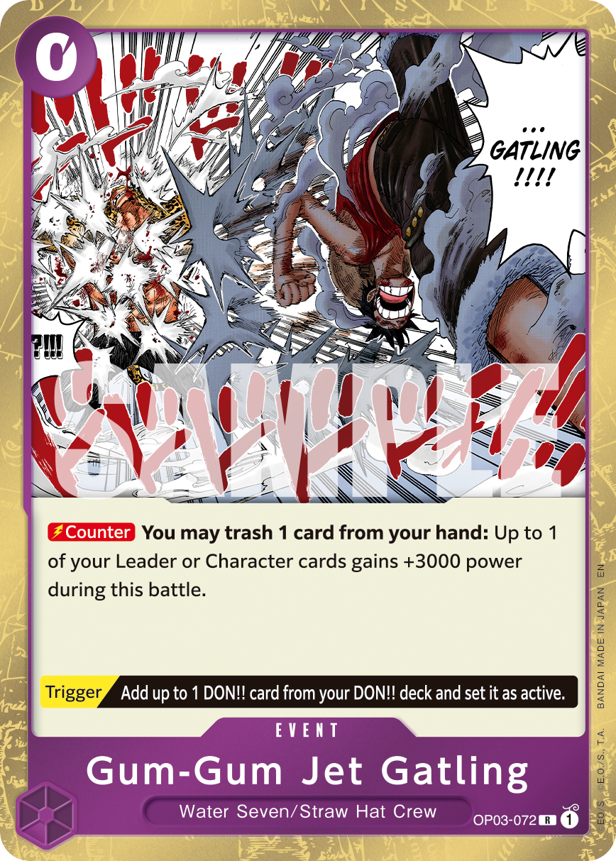 Gum-Gum Jet Gatling - OP03-072 - ONE PIECE CARD THE BEST vol.2
