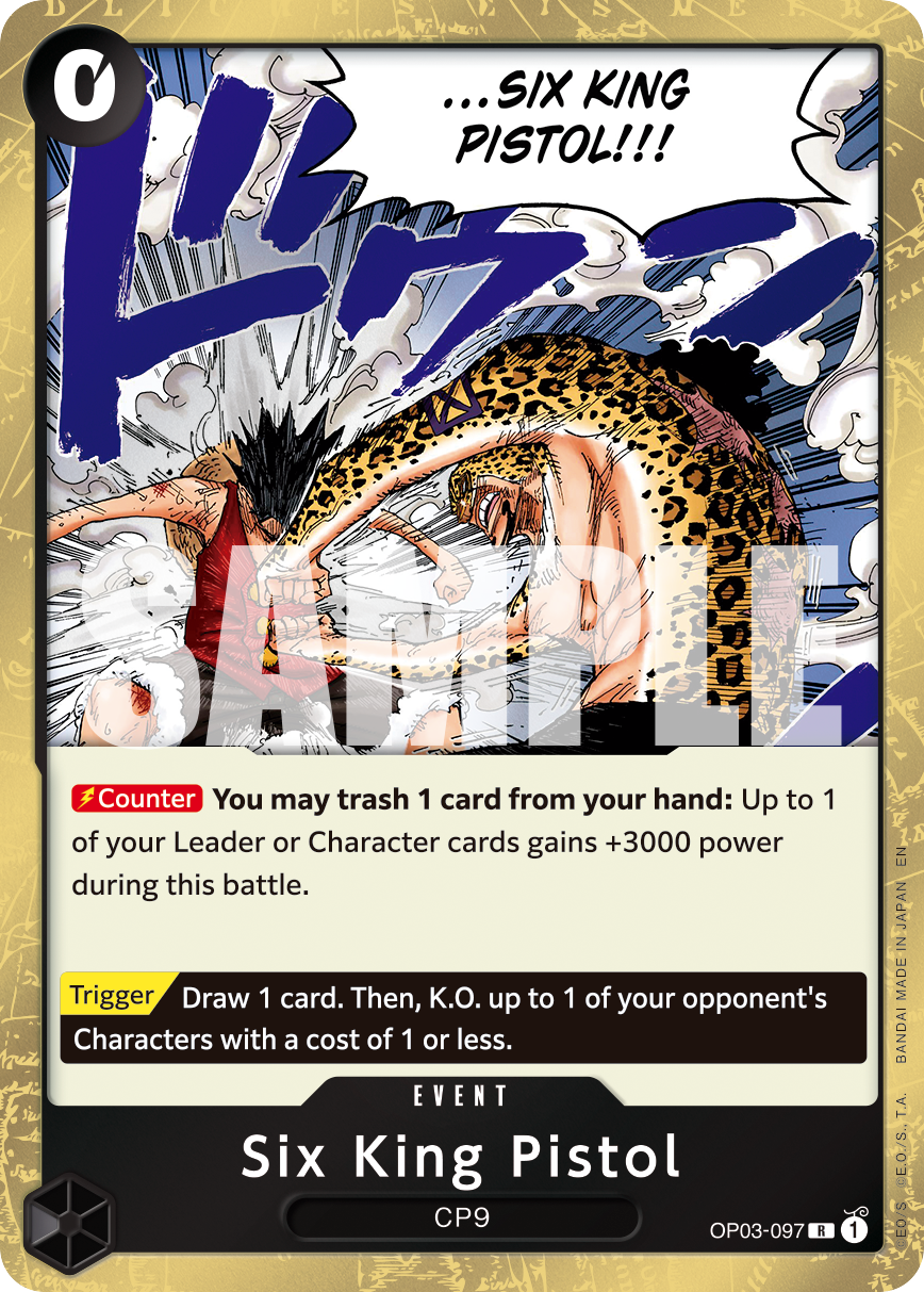 Six King Pistol - OP03-097 - ONE PIECE CARD THE BEST vol.2