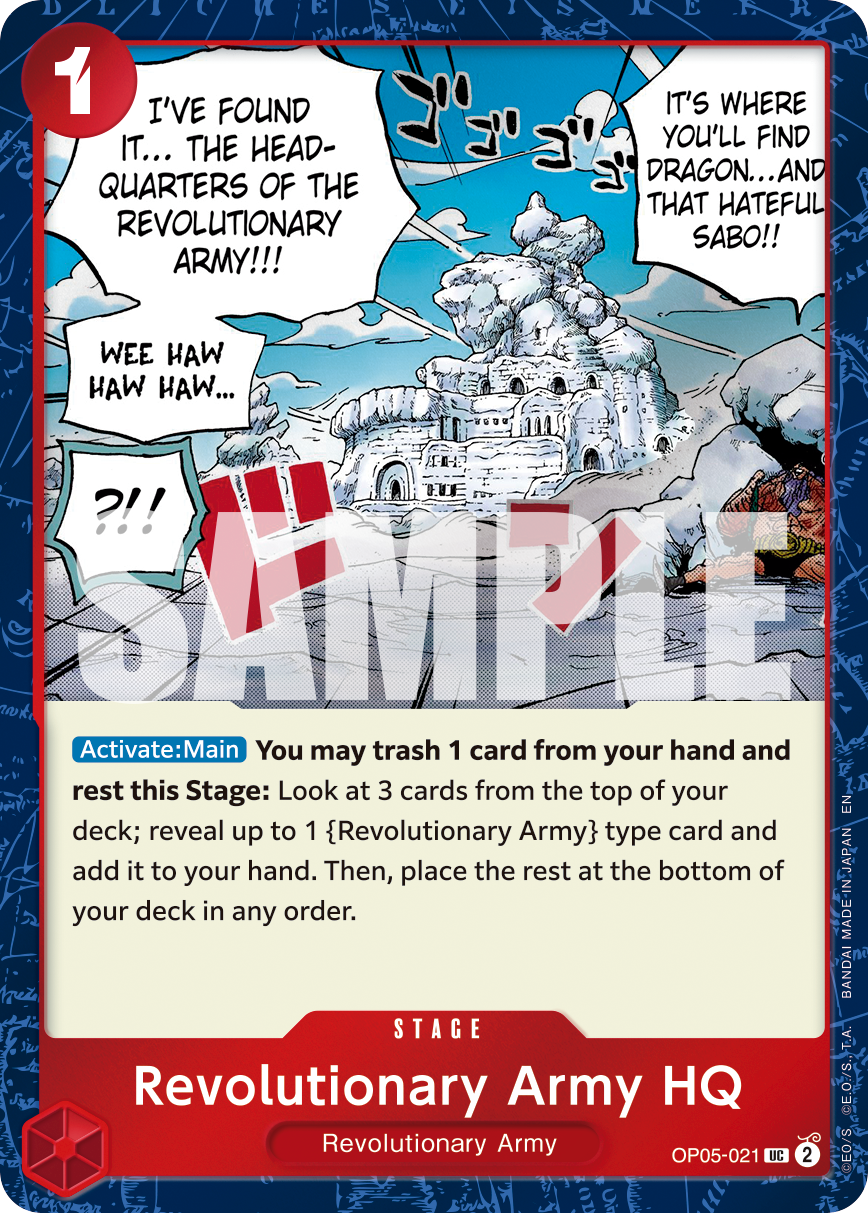 Revolutionary Army HQ (Pirate Foil) - OP05-021 - ONE PIECE CARD THE BEST vol.2