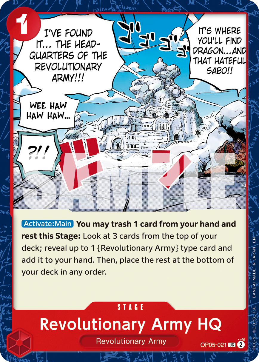 Revolutionary Army HQ - OP05-021 - ONE PIECE CARD THE BEST vol.2