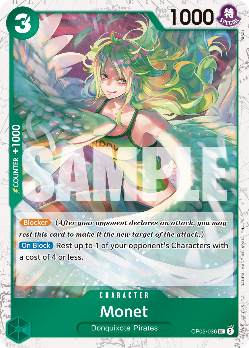 Monet (Pirate Foil) - OP05-036 - ONE PIECE CARD THE BEST vol.2