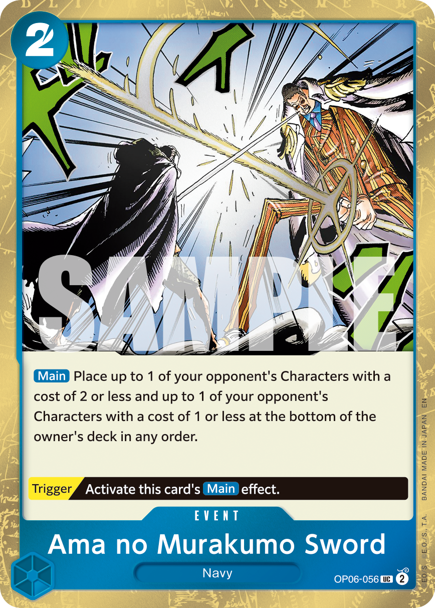 Ama no Murakumo Sword (Pirate Foil) - OP06-056 - ONE PIECE CARD THE BEST vol.2