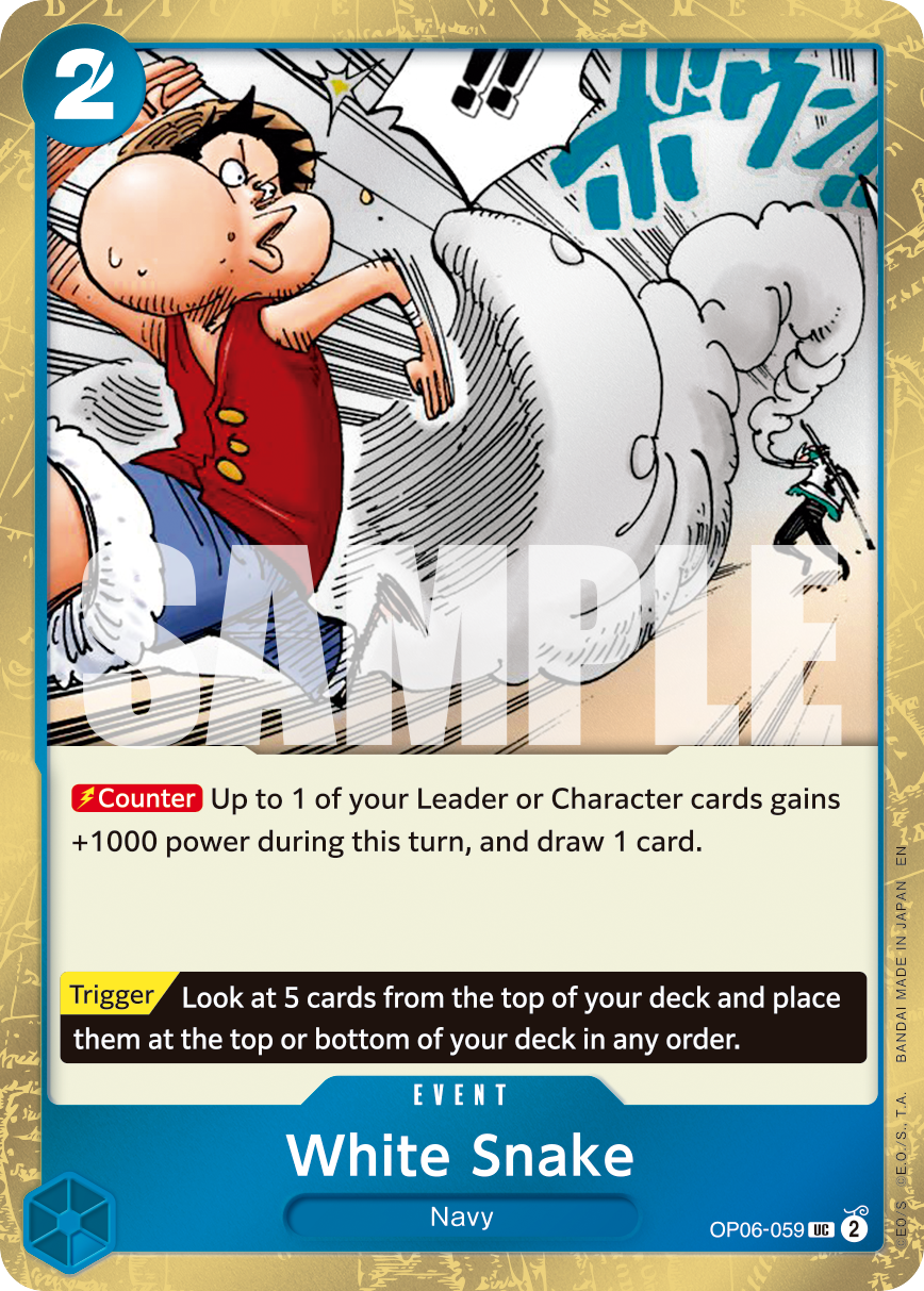 White Snake (Pirate Foil) - OP06-059 - ONE PIECE CARD THE BEST vol.2