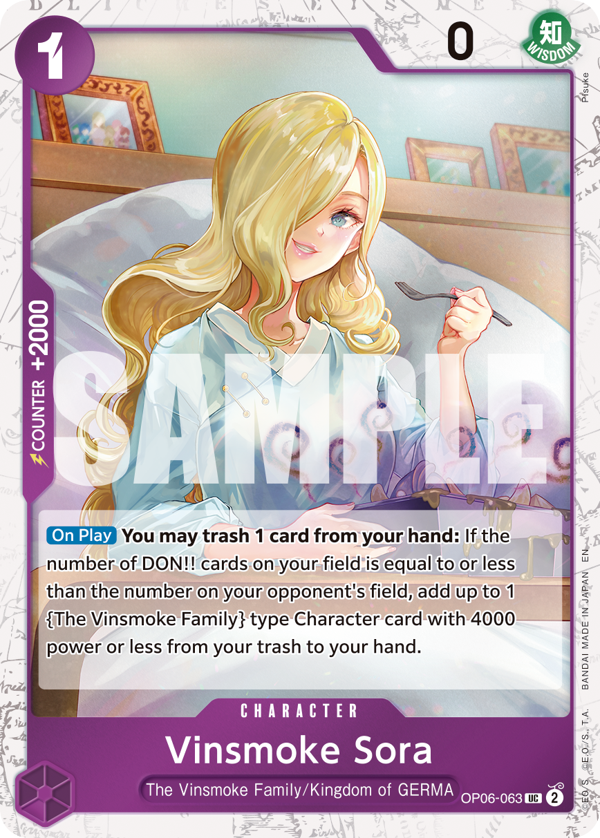 Vinsmoke Sora (Pirate Foil) - OP06-063 - ONE PIECE CARD THE BEST vol.2