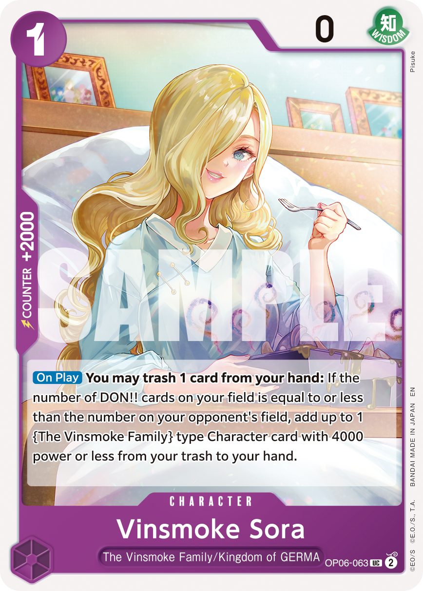 Vinsmoke Sora - OP06-063 - ONE PIECE CARD THE BEST vol.2
