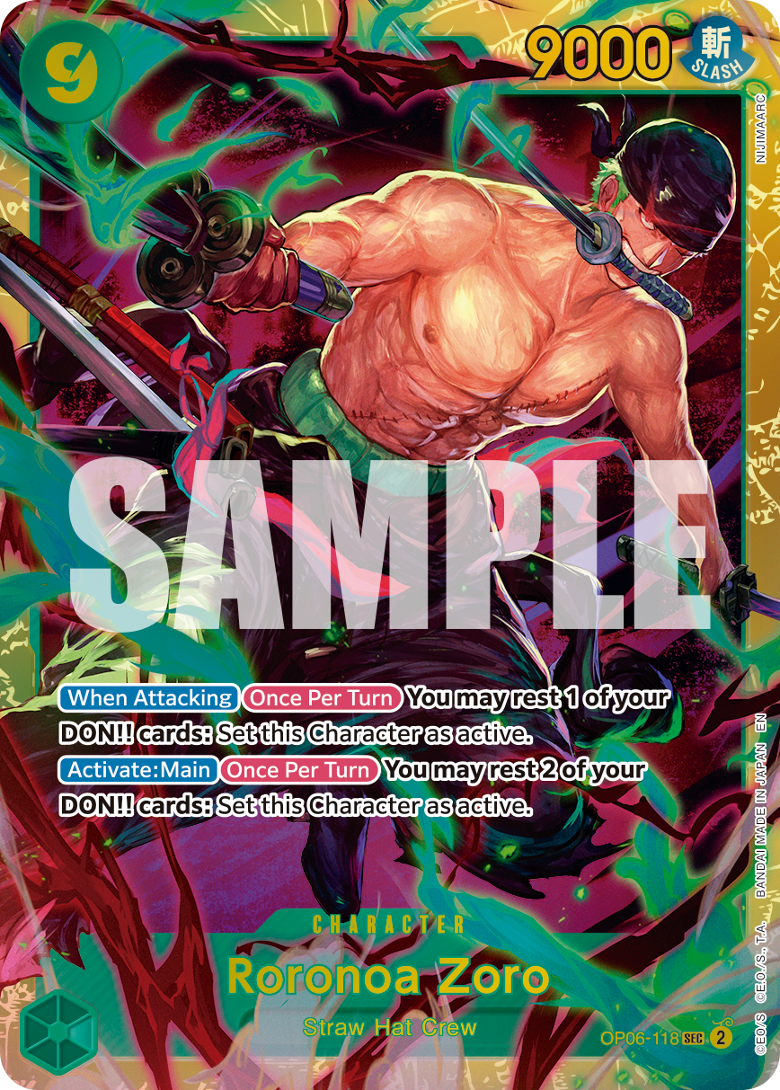 Roronoa Zoro - OP06-118 - ONE PIECE CARD THE BEST vol.2