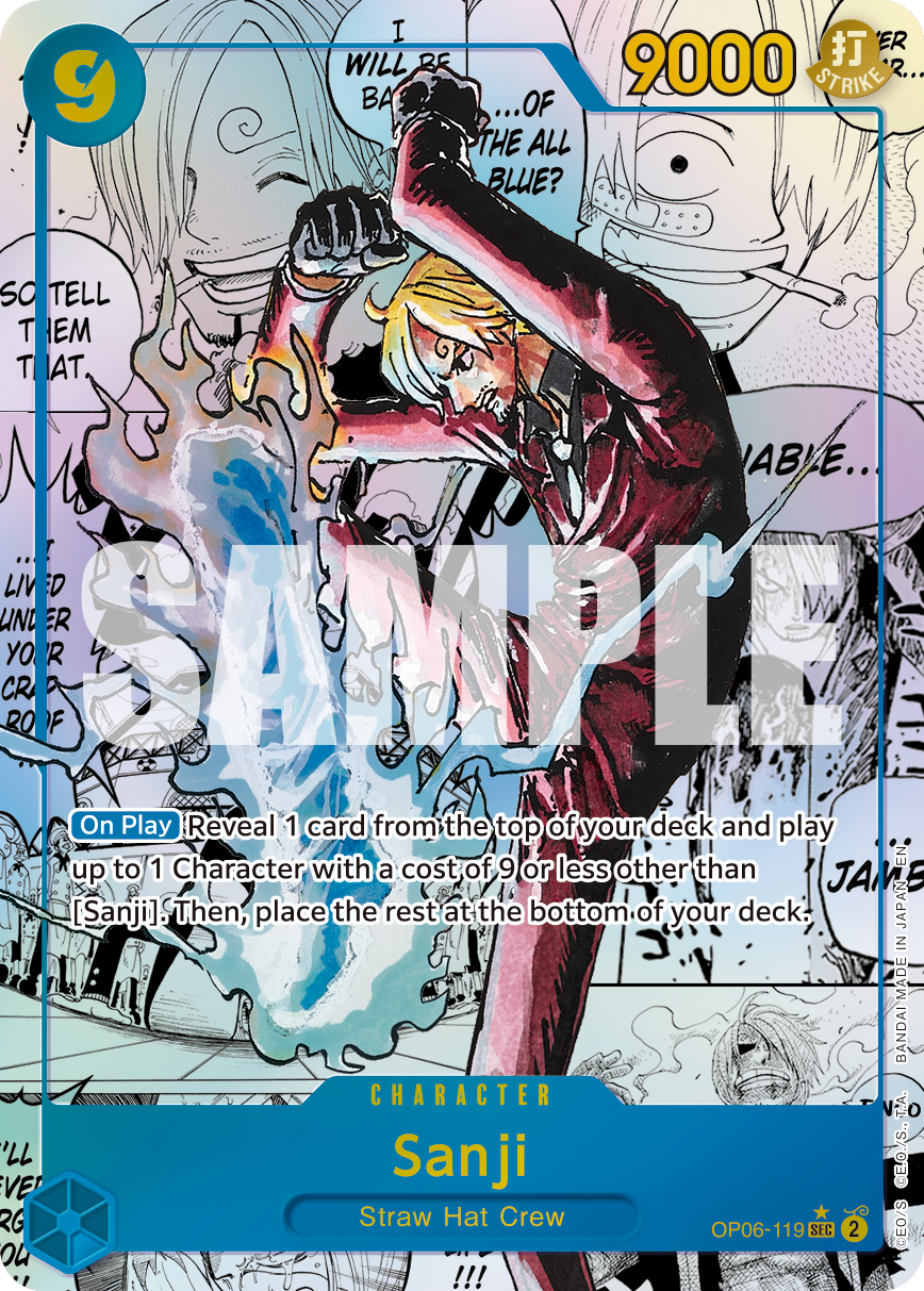 Sanji (Manga) - OP06-119 - ONE PIECE CARD THE BEST vol.2