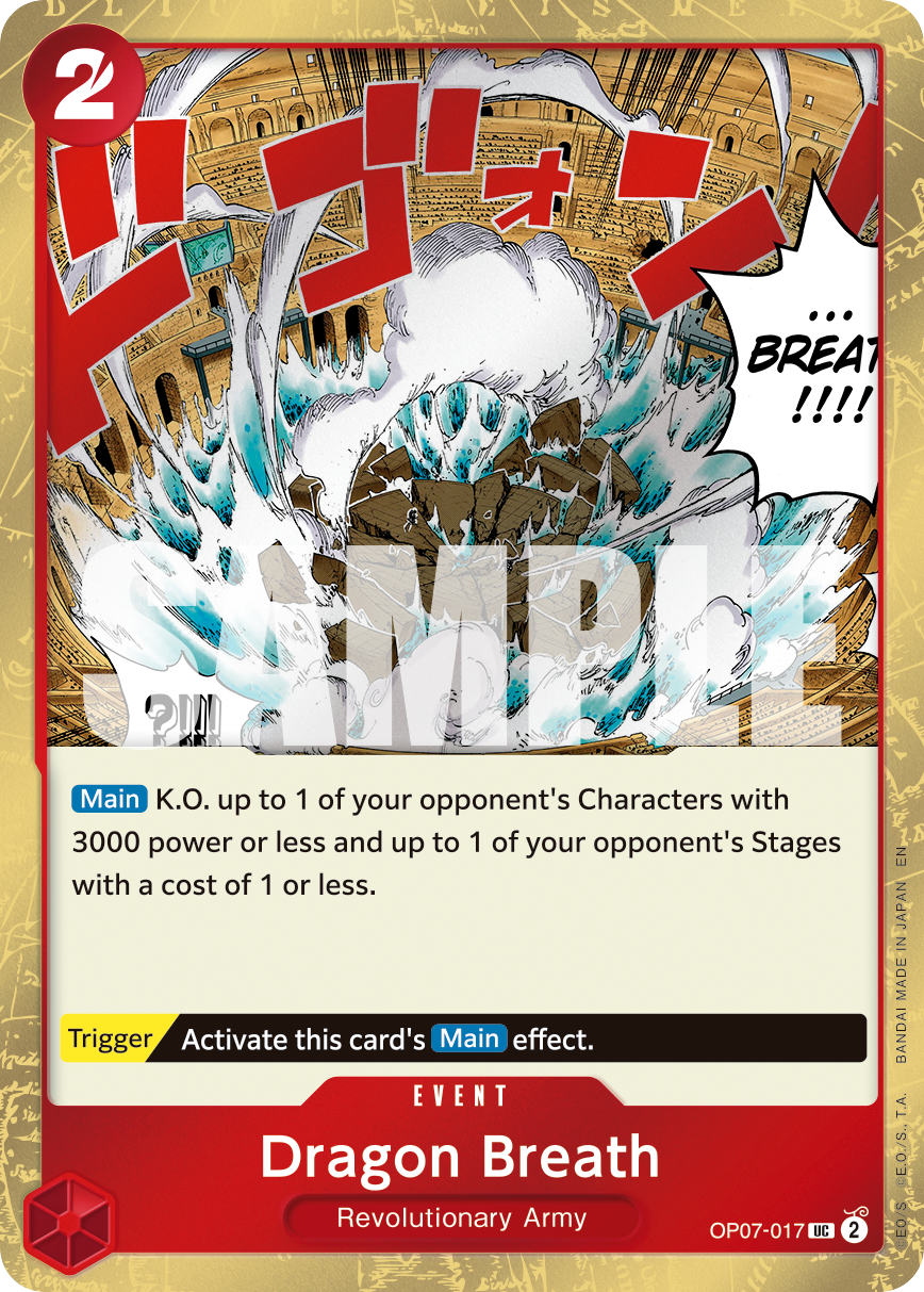 Dragon Breath (Pirate Foil) - OP07-017 - ONE PIECE CARD THE BEST vol.2