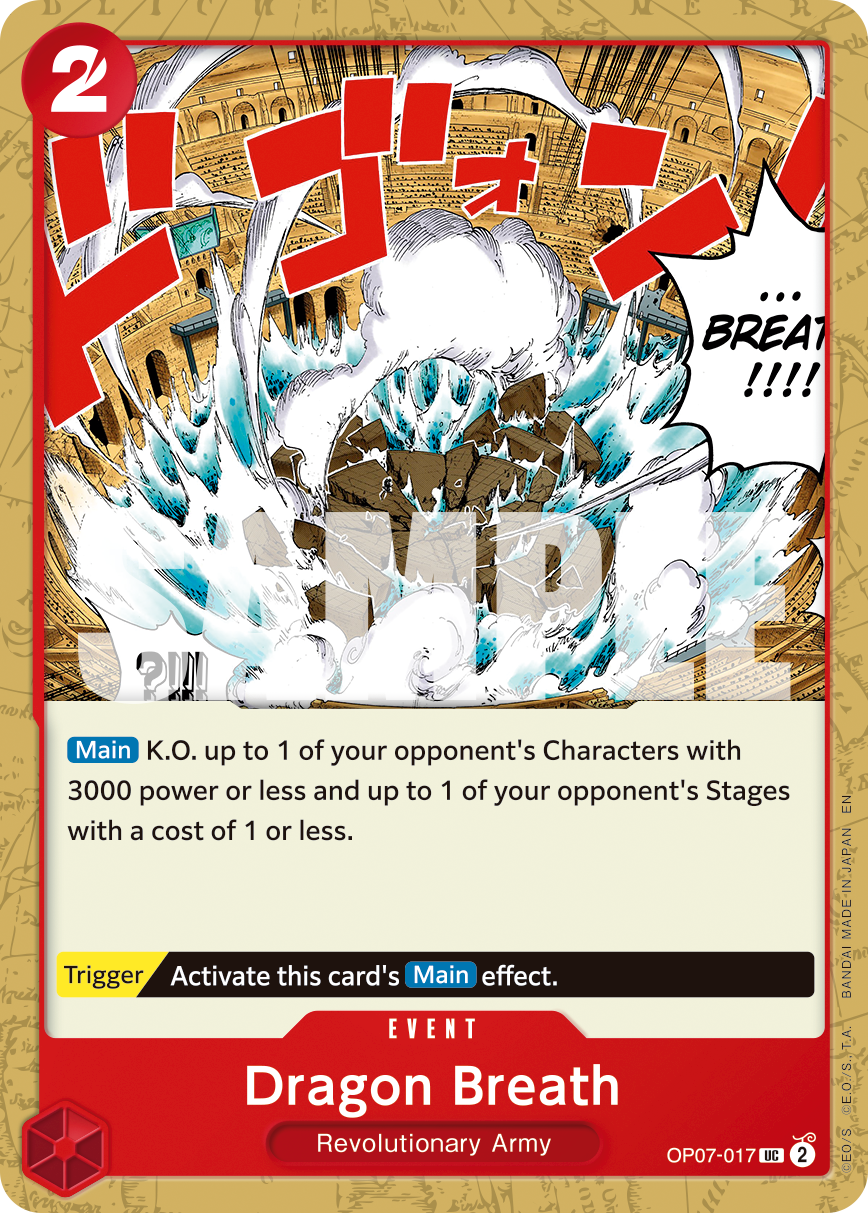Dragon Breath - OP07-017 - ONE PIECE CARD THE BEST vol.2