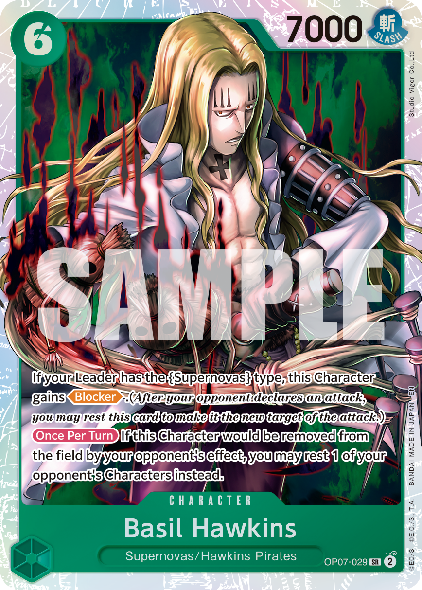 Basil Hawkins - OP07-029 - ONE PIECE CARD THE BEST vol.2