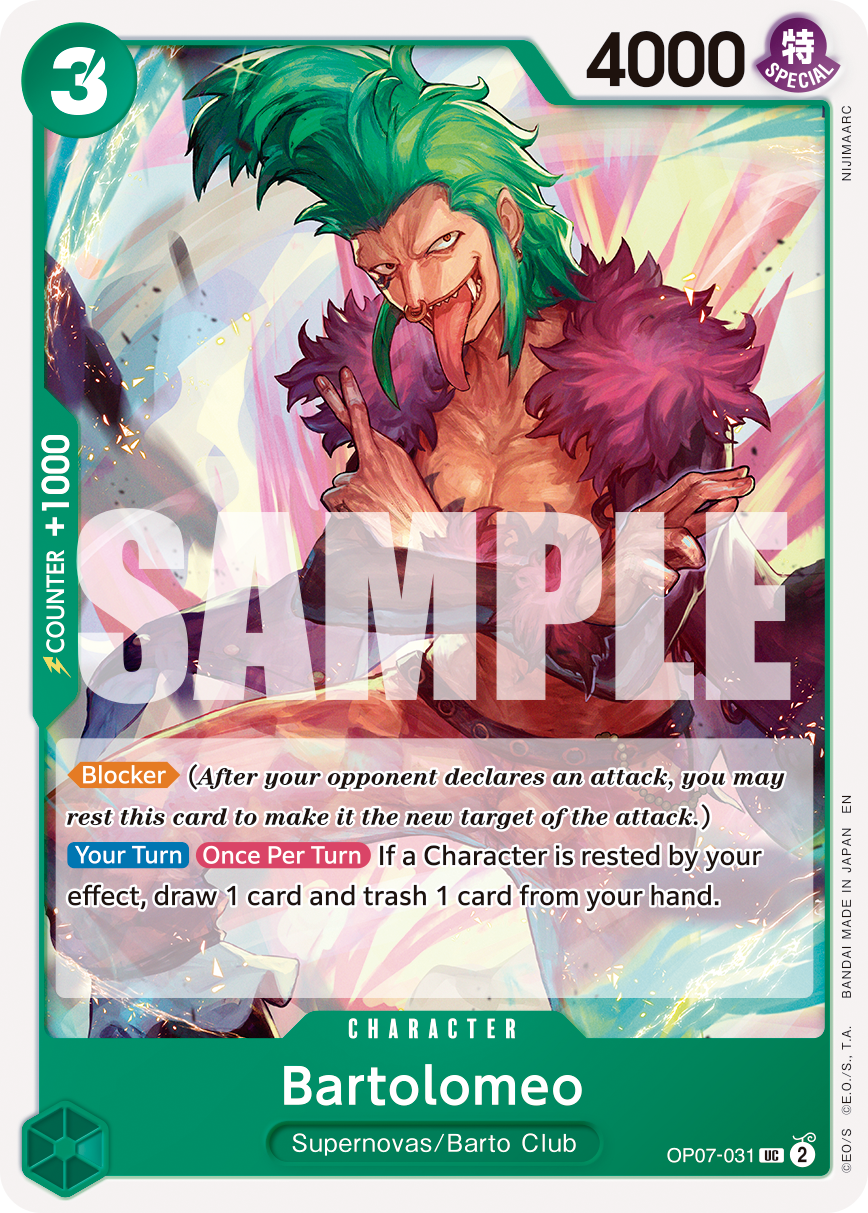 Bartolomeo - OP07-031 - ONE PIECE CARD THE BEST vol.2