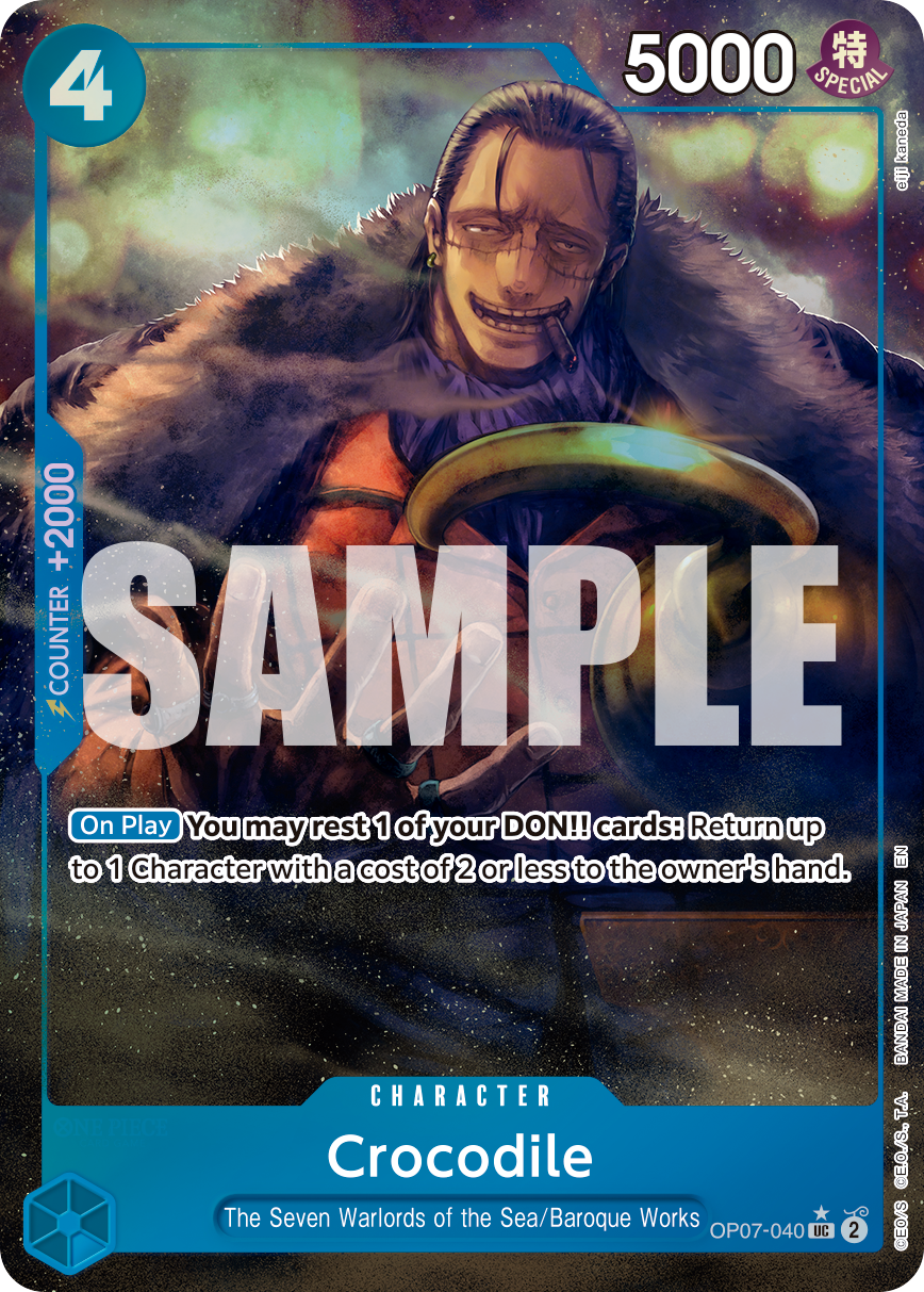 Crocodile (Alternate Art) - OP07-040 - ONE PIECE CARD THE BEST vol.2