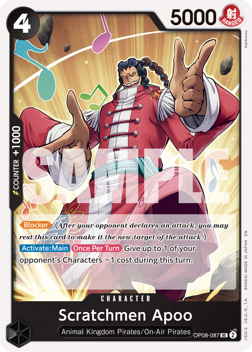 Scratchmen Apoo - OP08-087 - ONE PIECE CARD THE BEST vol.2