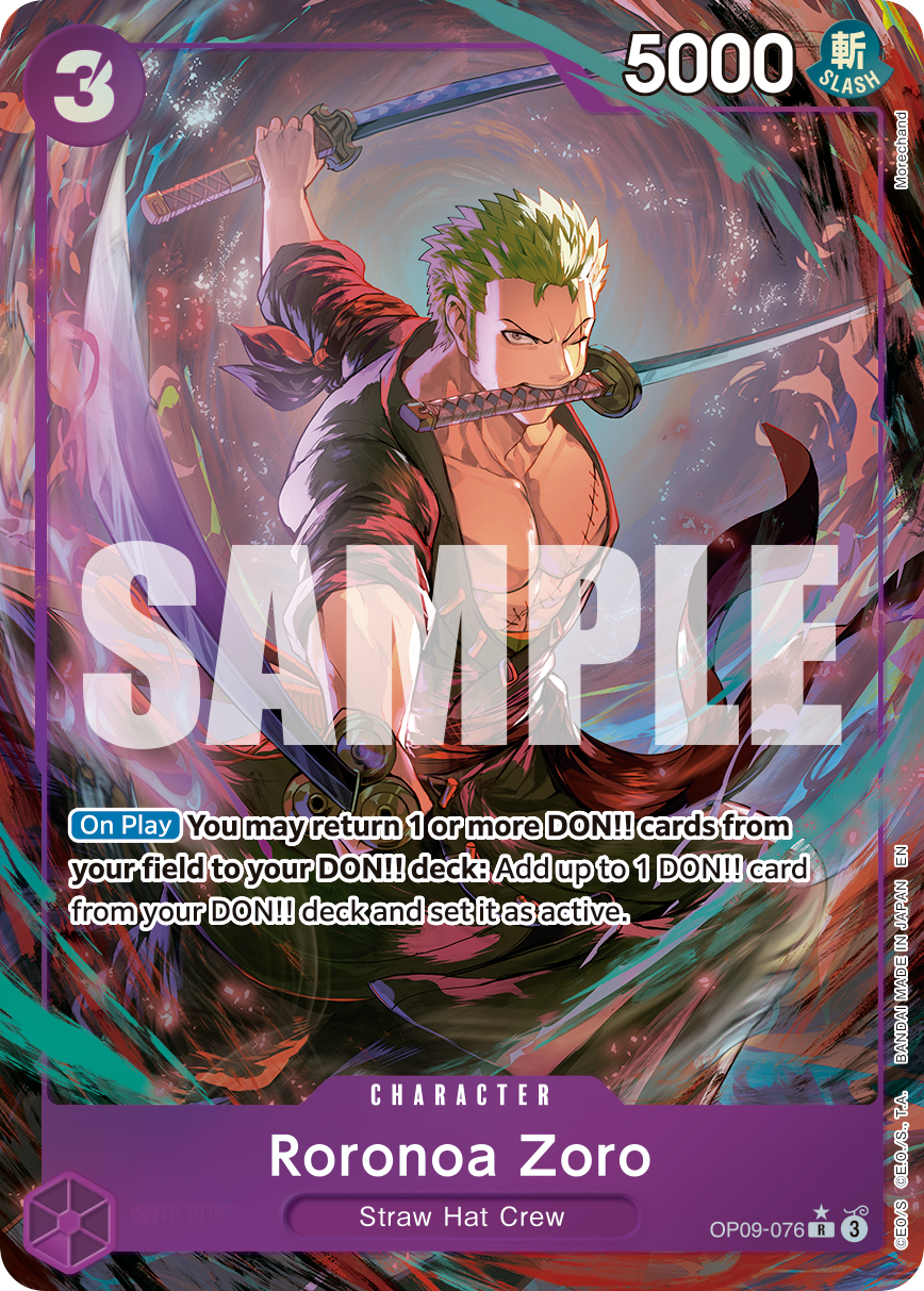 Roronoa Zoro (Alternate Art) - OP09-076 - ONE PIECE CARD THE BEST vol.2