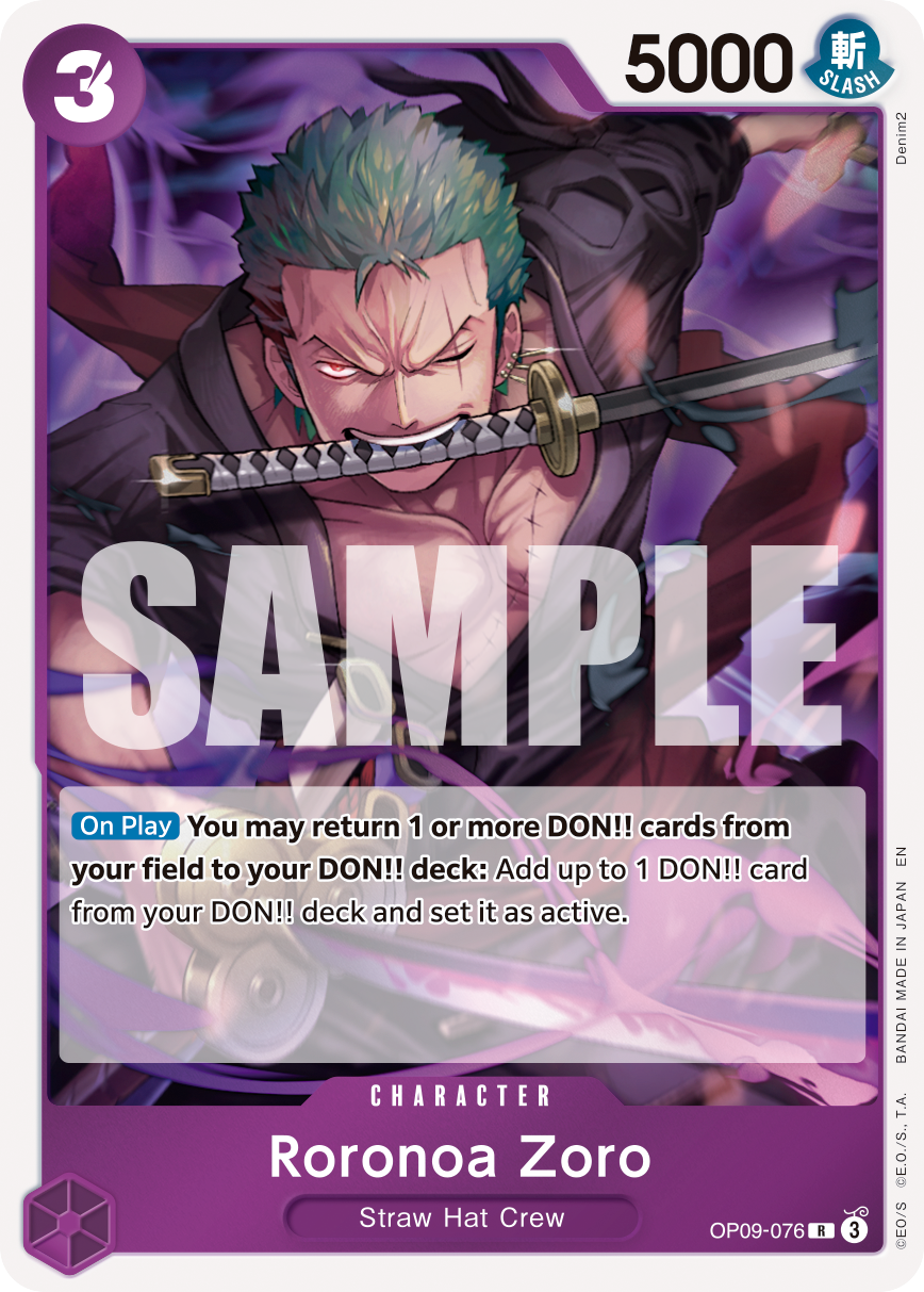 Roronoa Zoro - OP09-076 - ONE PIECE CARD THE BEST vol.2