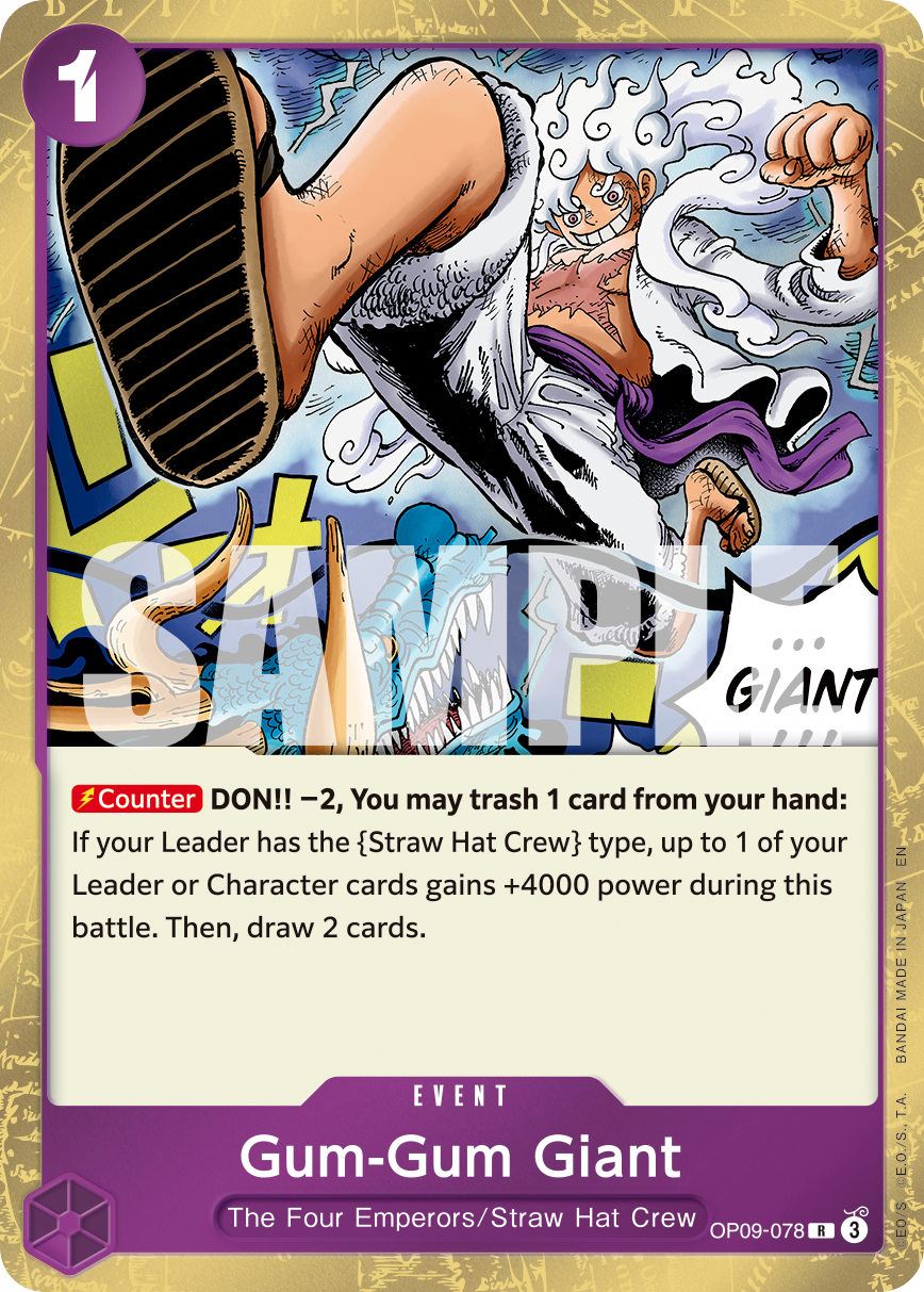 Gum-Gum Giant - OP09-078 - ONE PIECE CARD THE BEST vol.2