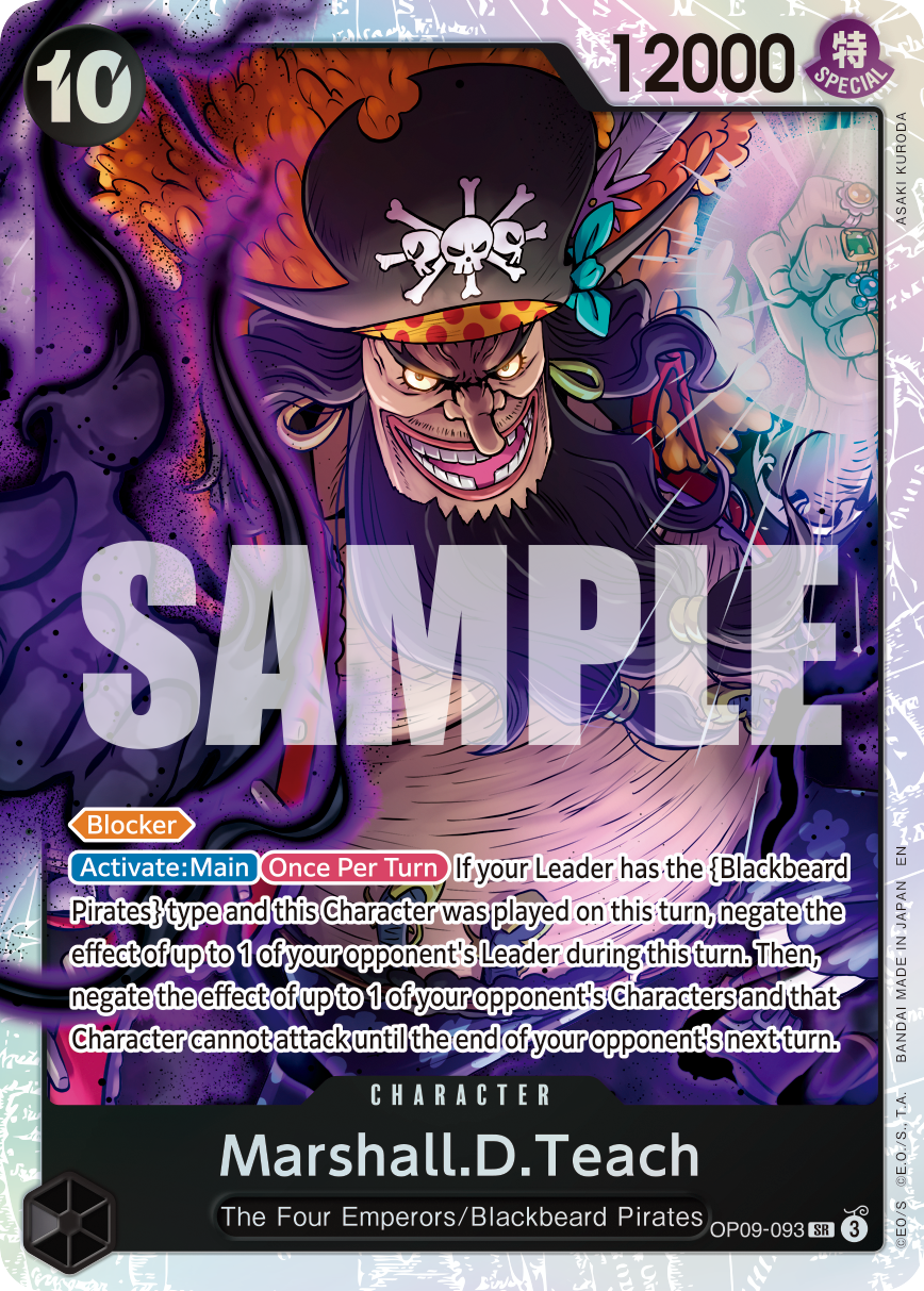 Marshall.D.Teach - OP09-093 - ONE PIECE CARD THE BEST vol.2