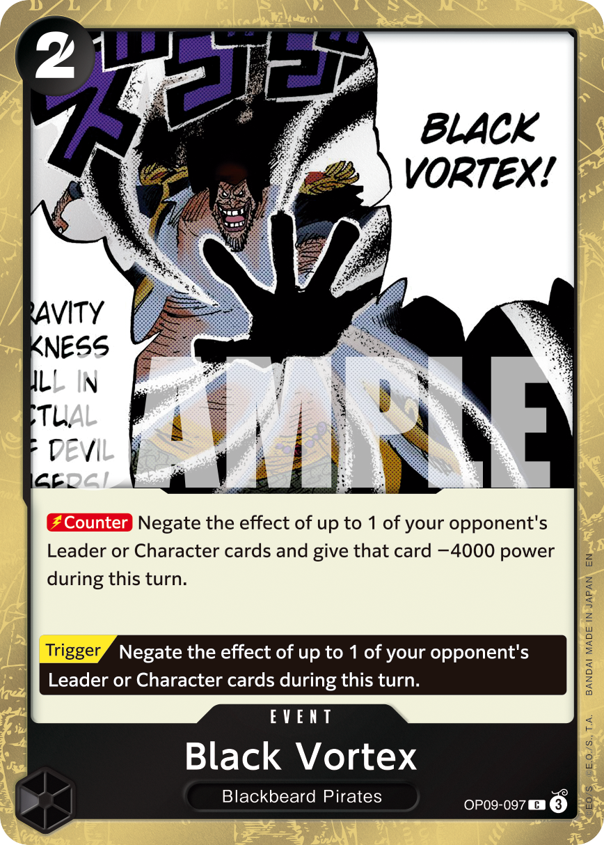 Black Vortex (Pirate Foil) - OP09-097 - ONE PIECE CARD THE BEST vol.2