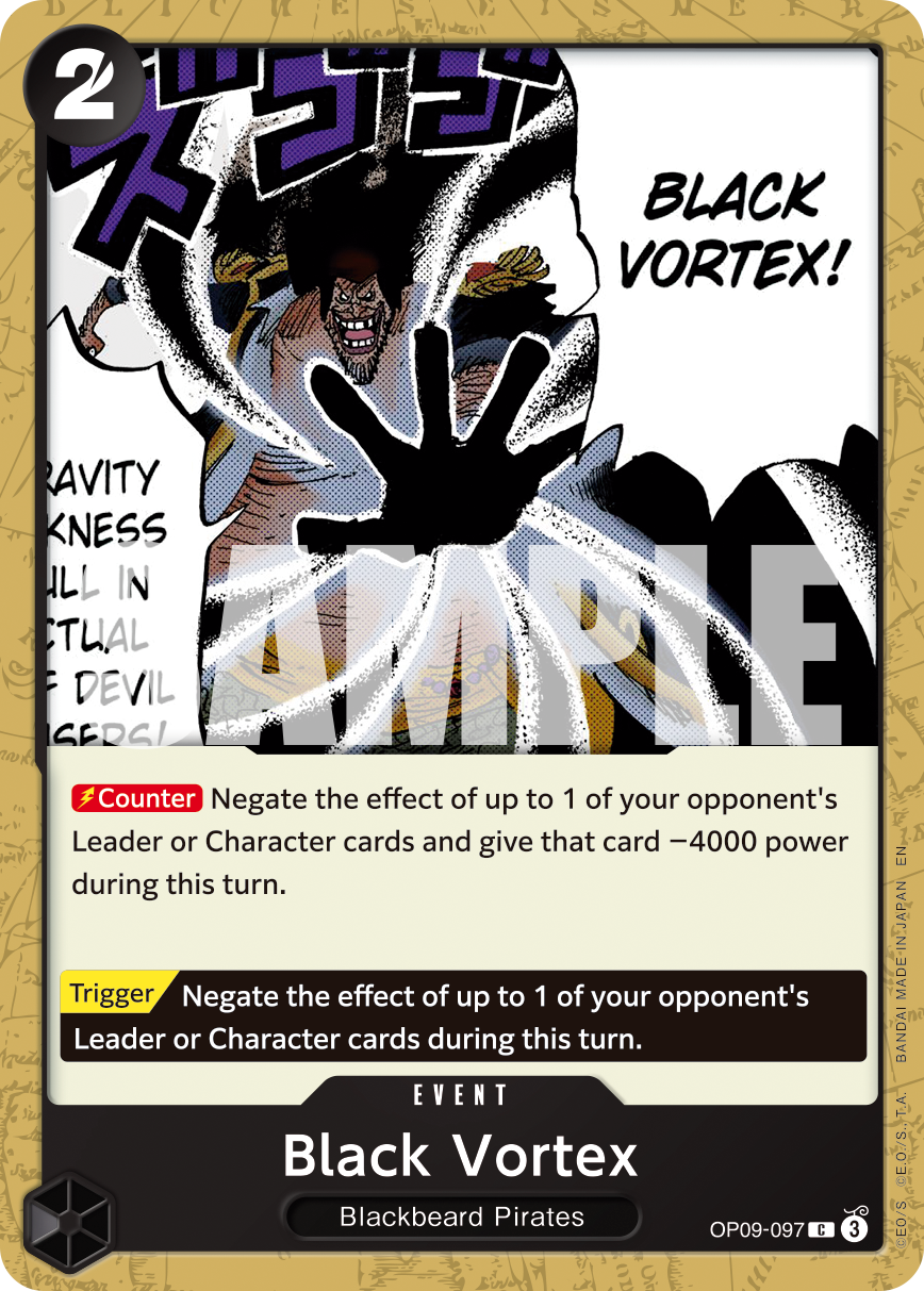 Black Vortex - OP09-097 - ONE PIECE CARD THE BEST vol.2