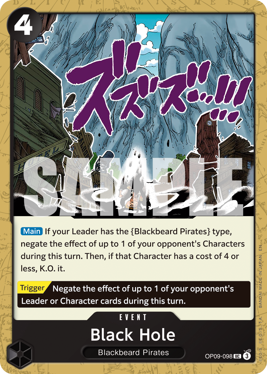 Black Hole - OP09-098 - ONE PIECE CARD THE BEST vol.2