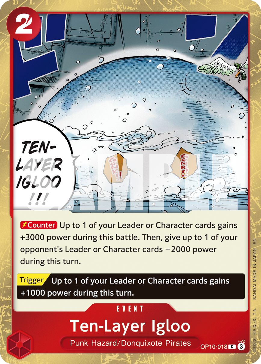 Ten-Layer Igloo (Pirate Foil) - OP10-018 - ONE PIECE CARD THE BEST vol.2