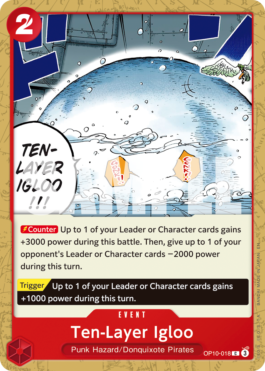 Ten-Layer Igloo - OP10-018 - ONE PIECE CARD THE BEST vol.2