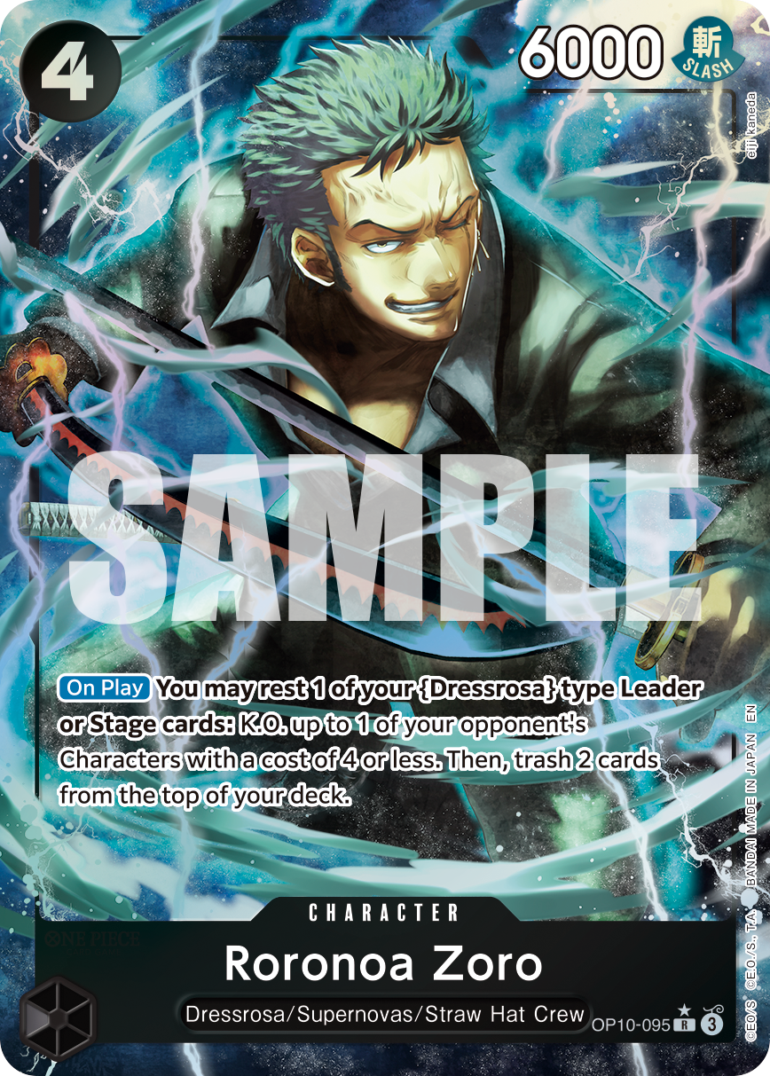 Roronoa Zoro (Alternate Art) - OP10-095 - ONE PIECE CARD THE BEST vol.2