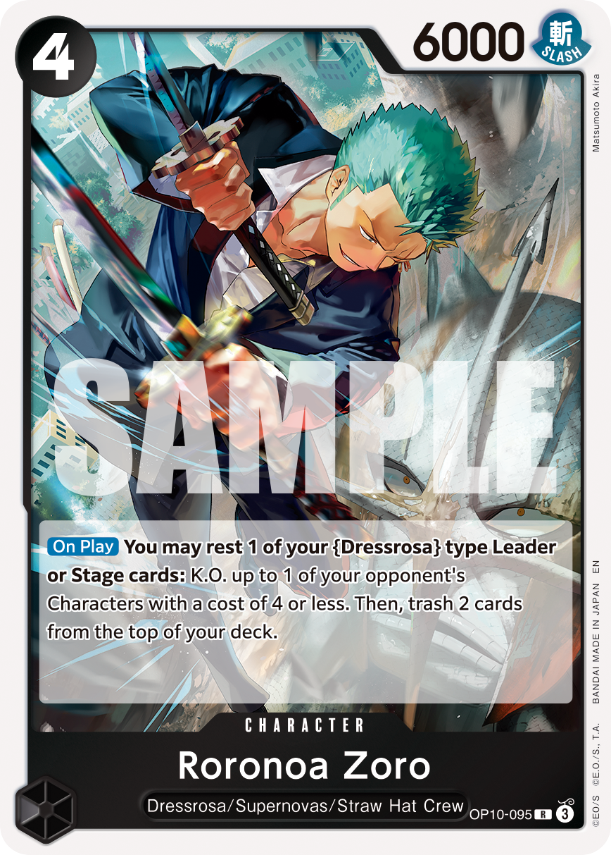 Roronoa Zoro - OP10-095 - ONE PIECE CARD THE BEST vol.2