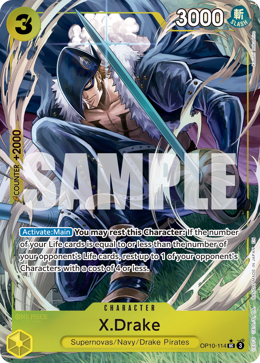 X.Drake (Alternate Art) - OP10-114 - ONE PIECE CARD THE BEST vol.2