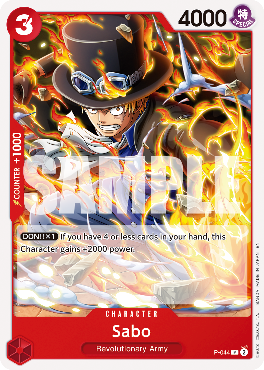 Sabo - P-044 - ONE PIECE CARD THE BEST vol.2