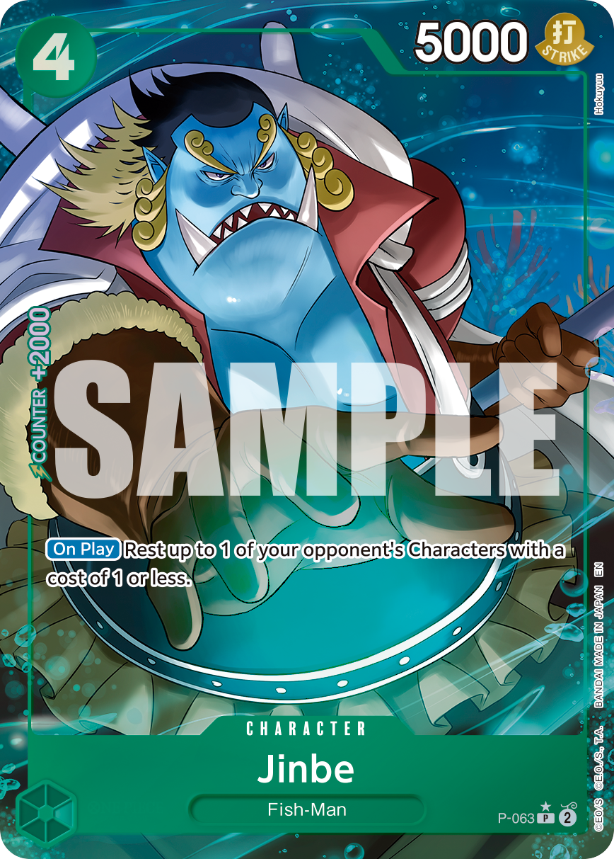 Jinbe (Alternate Art) - P-063 - ONE PIECE CARD THE BEST vol.2