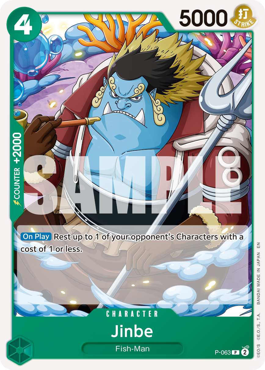 Jinbe - P-063 - ONE PIECE CARD THE BEST vol.2