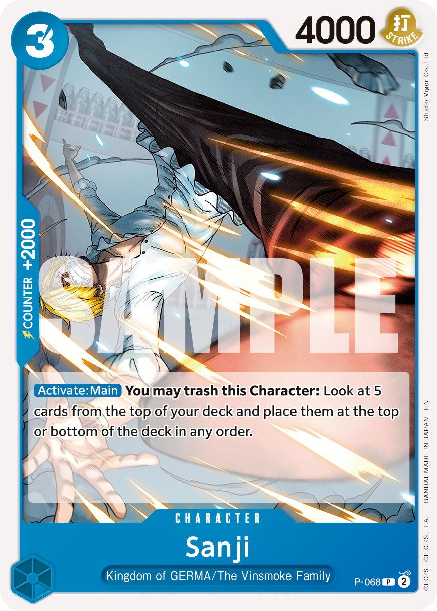 Sanji - P-068 - ONE PIECE CARD THE BEST vol.2