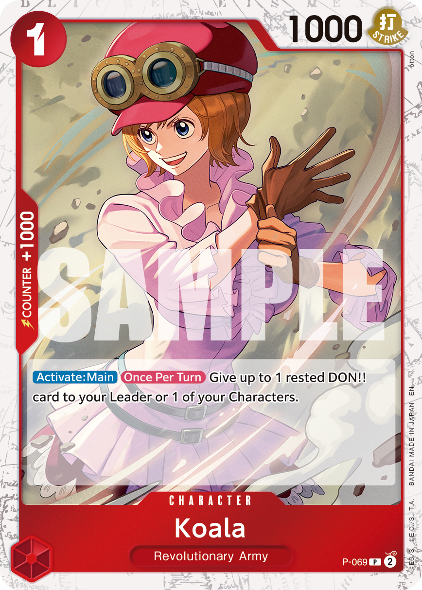 Koala (Pirate Foil) - P-069 - ONE PIECE CARD THE BEST vol.2