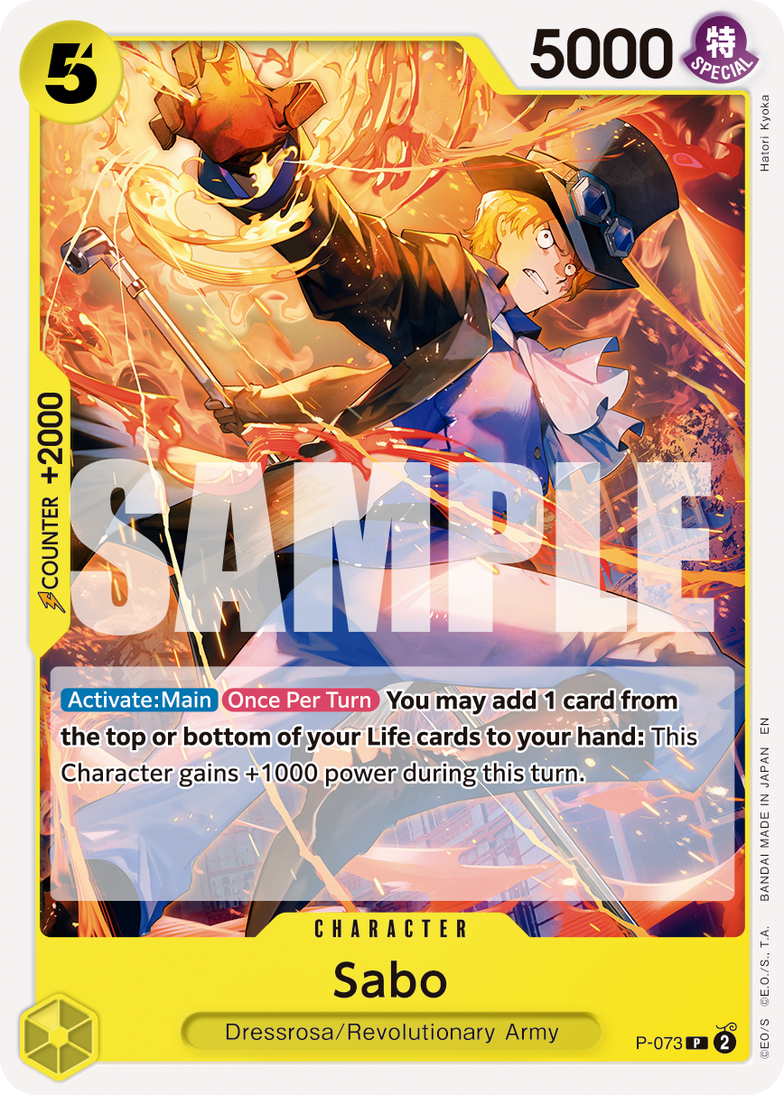 Sabo - P-073 - ONE PIECE CARD THE BEST vol.2