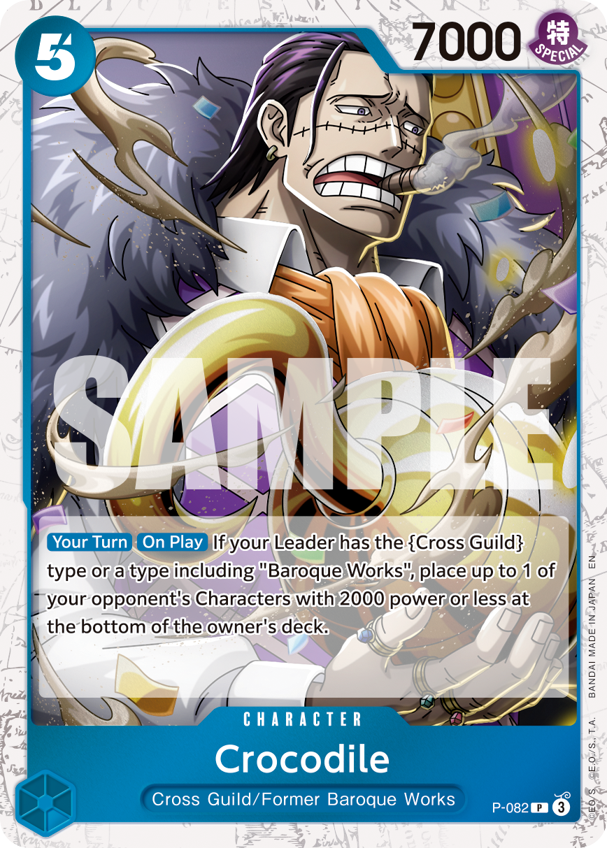 Crocodile (Pirate Foil) - P-082 - ONE PIECE CARD THE BEST vol.2