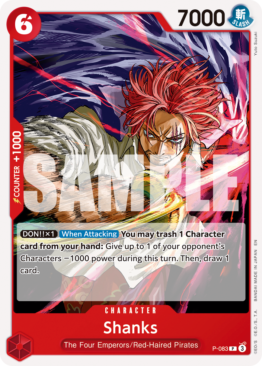 Shanks - P-083 - ONE PIECE CARD THE BEST vol.2