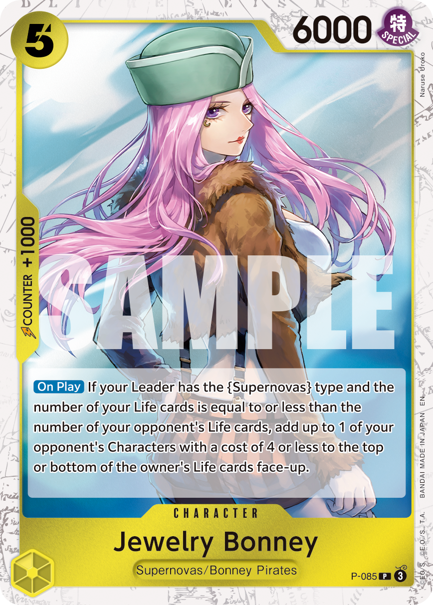 Jewelry Bonney (Pirate Foil) - P-085 - ONE PIECE CARD THE BEST vol.2