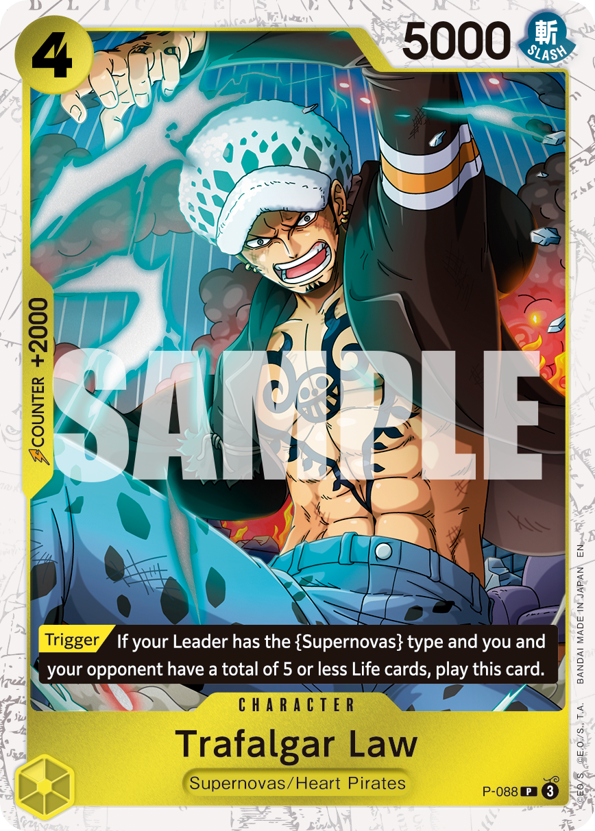 Trafalgar Law (Pirate Foil) - P-088 - ONE PIECE CARD THE BEST vol.2