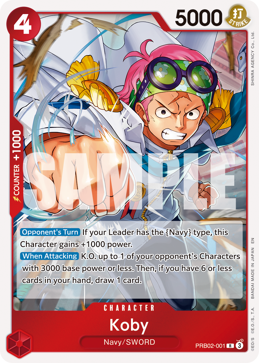 Koby (Pirate Foil) - PRB02-001 - ONE PIECE CARD THE BEST vol.2